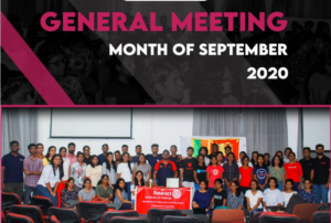Read more about the article Monthly General Meeting-September.