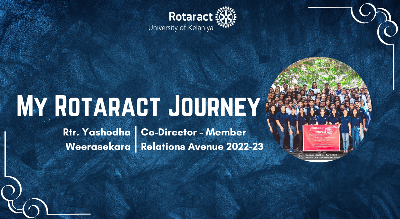 You are currently viewing Rotaract Journey of Rtr. Yashodha Weerasekara