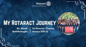 Read more about the article Rotaract Journey of Rtr. Sineth Neththasinghe