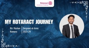 Read more about the article Rotaract Journey of Rtr. Hashan Koonara