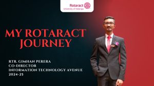 Read more about the article Rotaract Journey of Rtr. Gimhan Perera