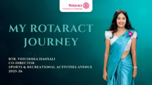 Read more about the article Rotaract Journey of Rtr. Vidushika Hansali