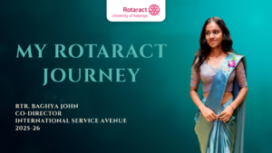 Read more about the article Rotaract Journey of Rtr. Baghya John