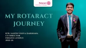 Read more about the article Rotaract Journey of Rtr. Sasith Vishva Darshana